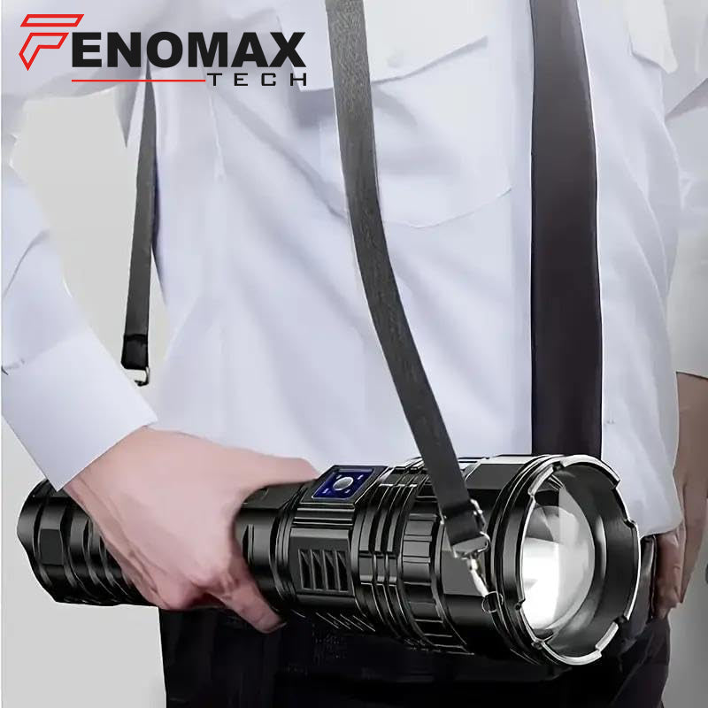 FenomaX Ultra Güçlü El Feneri – Powerbank Özellikli Profesyonel Kamp & Acil Durum Feneri