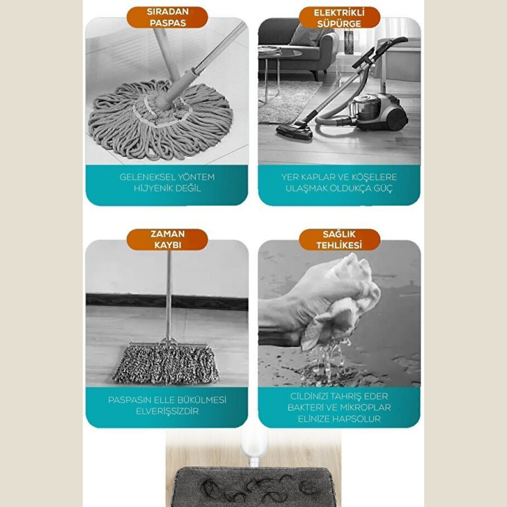 Sprey Mop - 4 Bez Hediyeli