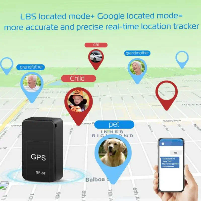 Hırsızlığa Karşı Uydu Konumlandırma Siyah GPS
