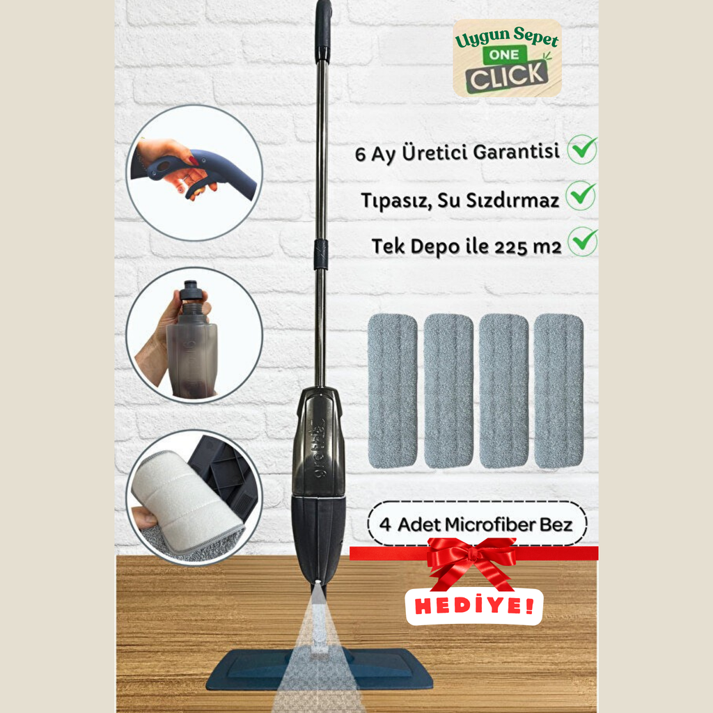 Sprey Mop - 4 Bez Hediyeli