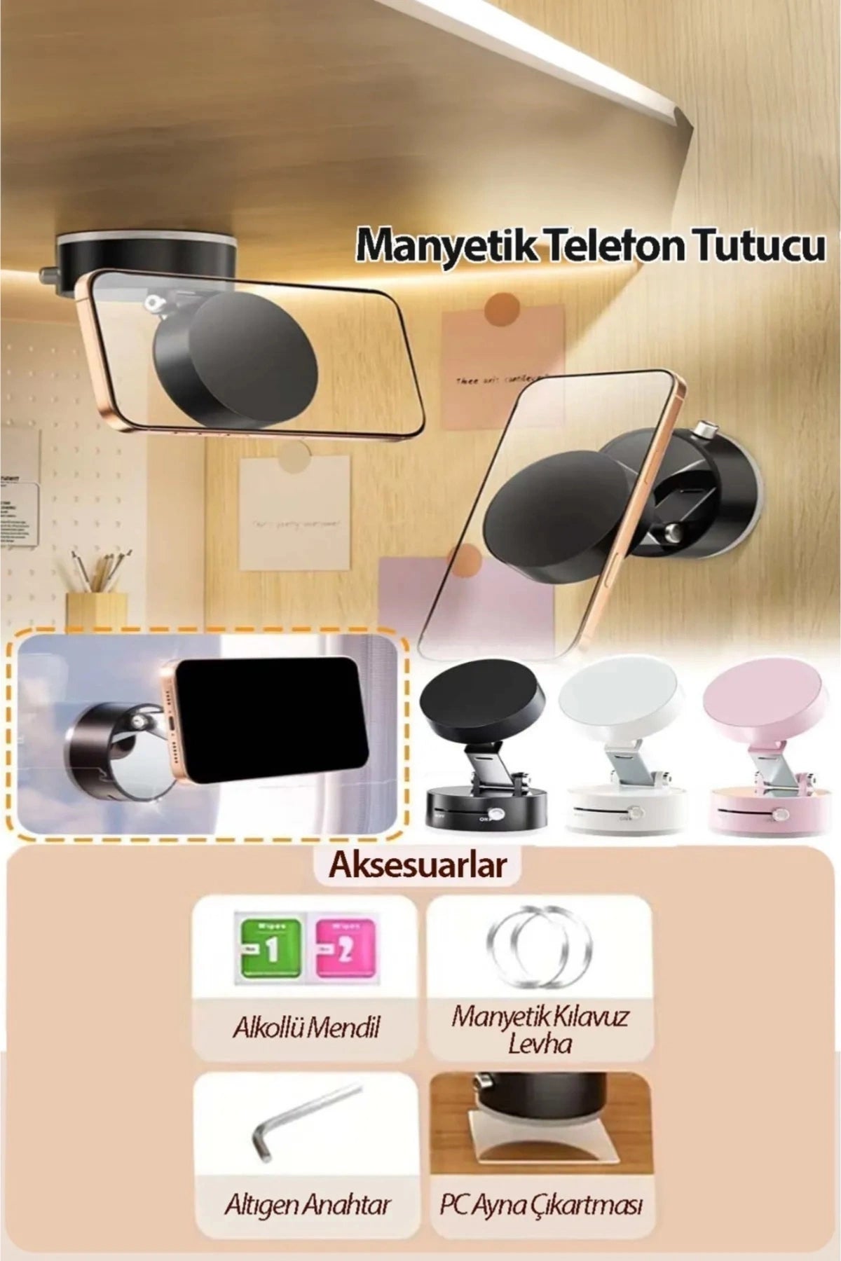 Vakumlu Telefon Tutacağı